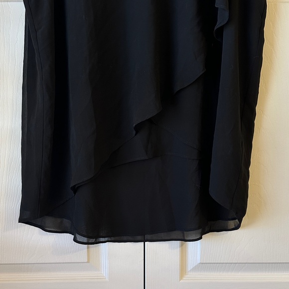 Lord & Taylor Elegant Black Sleeveless Sheer Tank - Picture 3 of 4